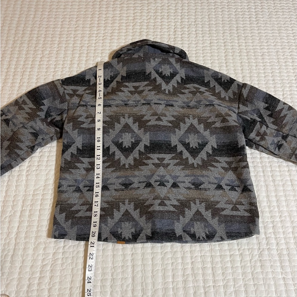 Simply Southern | Gray & Brown Aztec Patterned Jacket - Picture 14 of 14